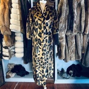 Leopard Print Long Faux Fur Coat, Wendy Williams Collection